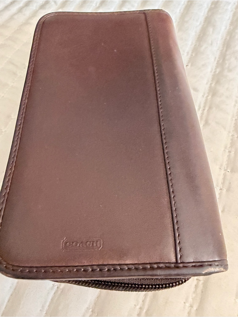 COACH   80’s Brown Leather Travel Wallet
